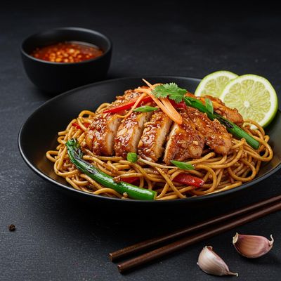 Noodles Burnt Garlic Non Veg